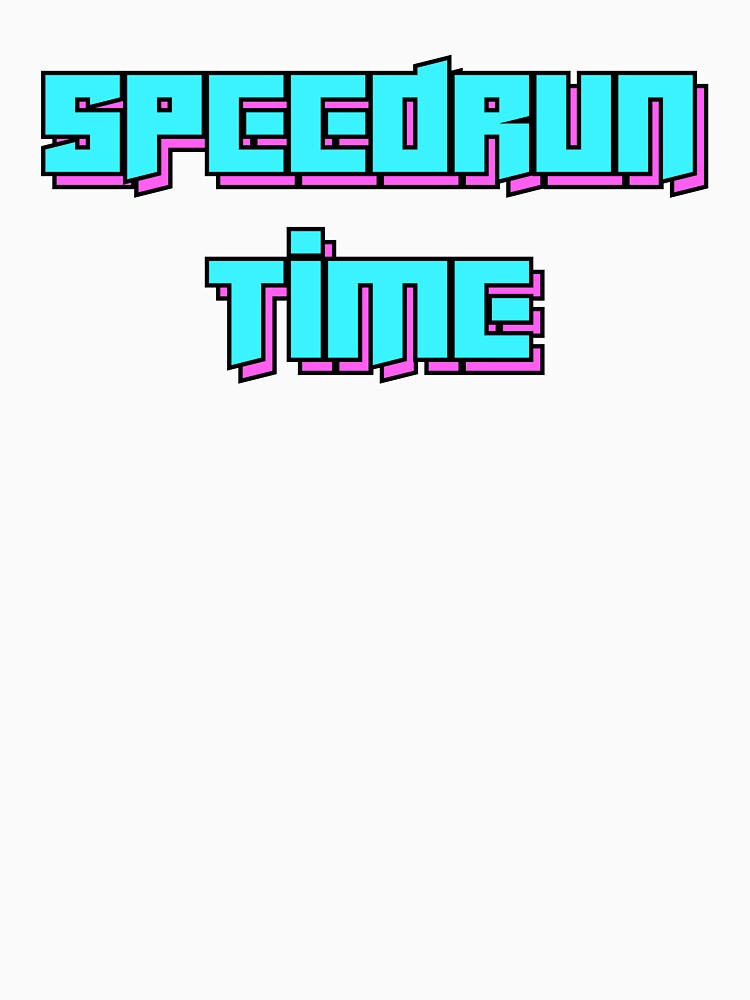 Speedrun Time Retro Arcade Typography – Neon Gaming Text Design by PHRASEandSTYLE