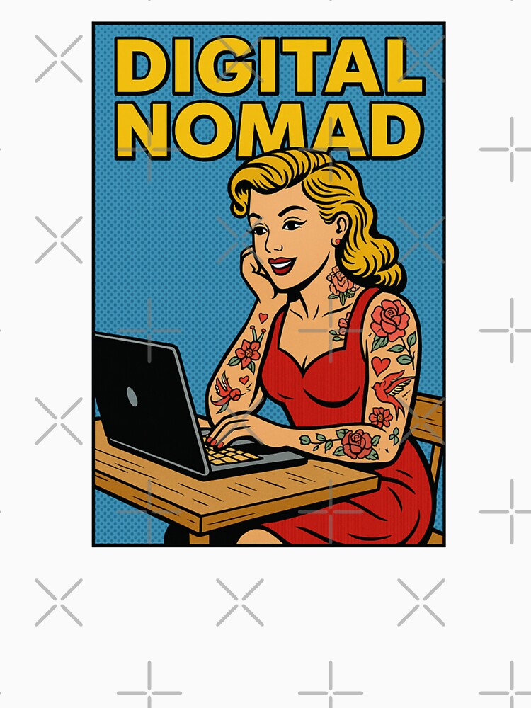 Digital nomad pop art by VANLIFE.