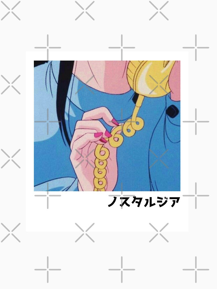 Are you there? Anime Retro Phone | Retro Anime Aesthetic by PopUpShirt