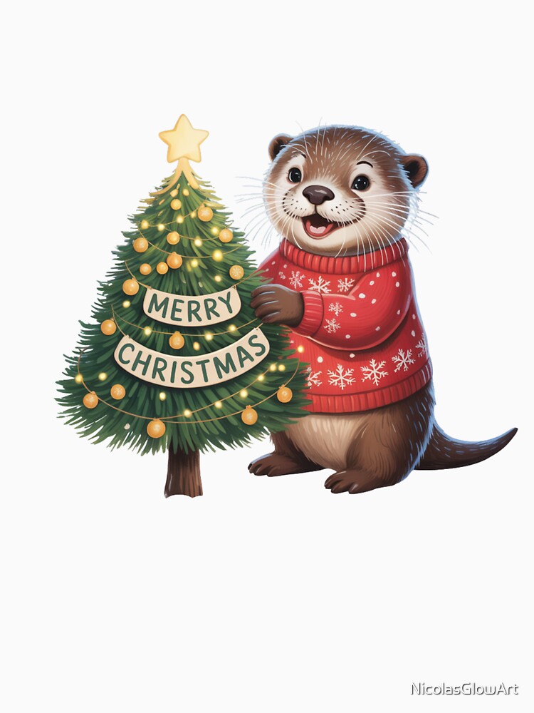 Christmas Otter by NicolasGlowArt