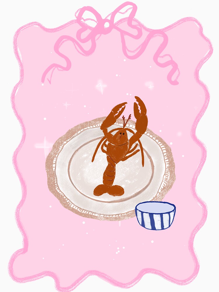 Pink Bow Frame - Lobster by bowsbotanicals