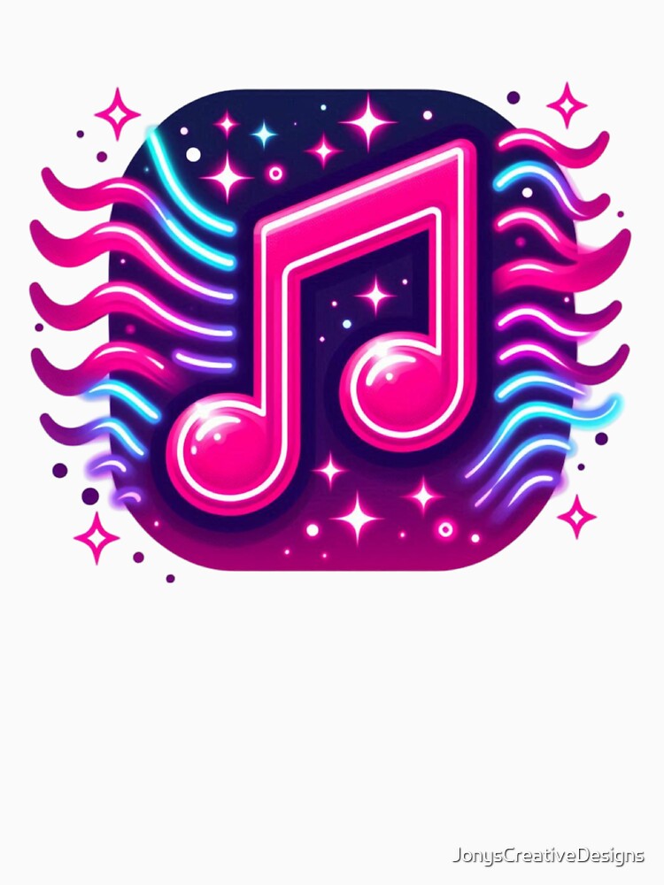 Vintage neon music symbol by JonysCreativeDesigns