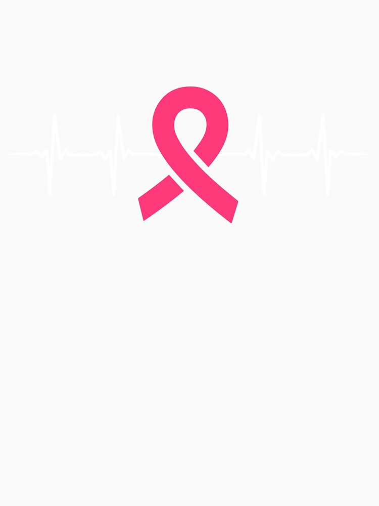 Heartbeat Breast Cancer Awareness T-Shirt by AllStarMerch
