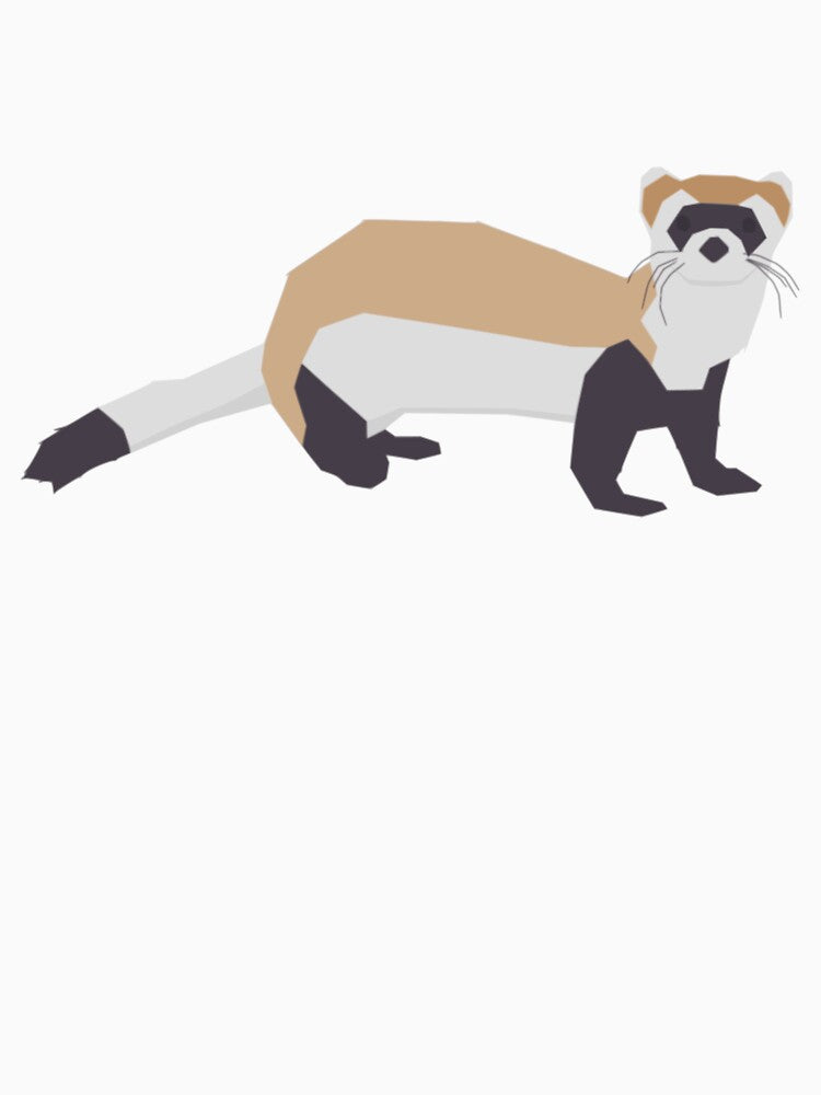 Minimalist Black-footed Ferret by ehaynal