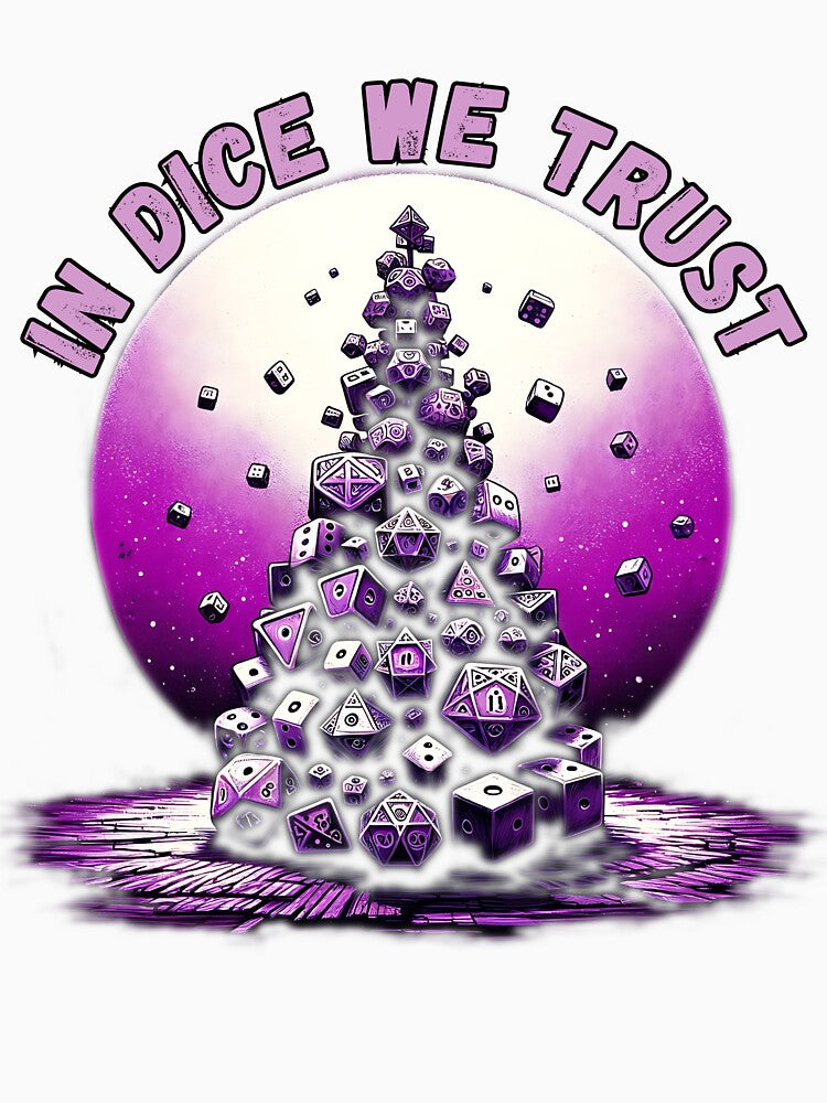 Board Game Fan Gift - In Dice We Trust by Joyful-Park