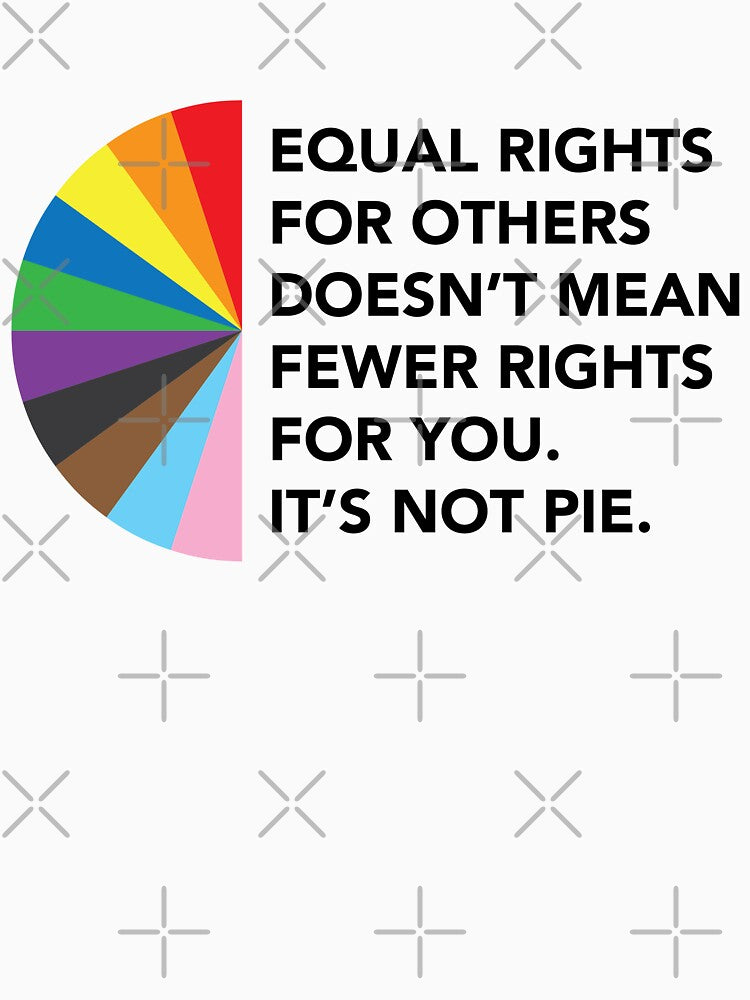 Equal Rights For Others Doesn't Mean Fewer Rights For You. It's Not Pie. by Aaron Tallman