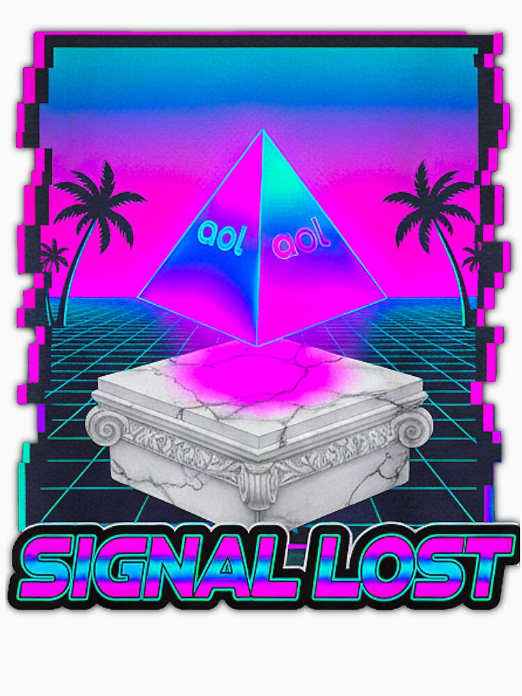 Neon Dial-Up Pyramid: VHS Vaporwave Memory by A E S T H E T A T A G