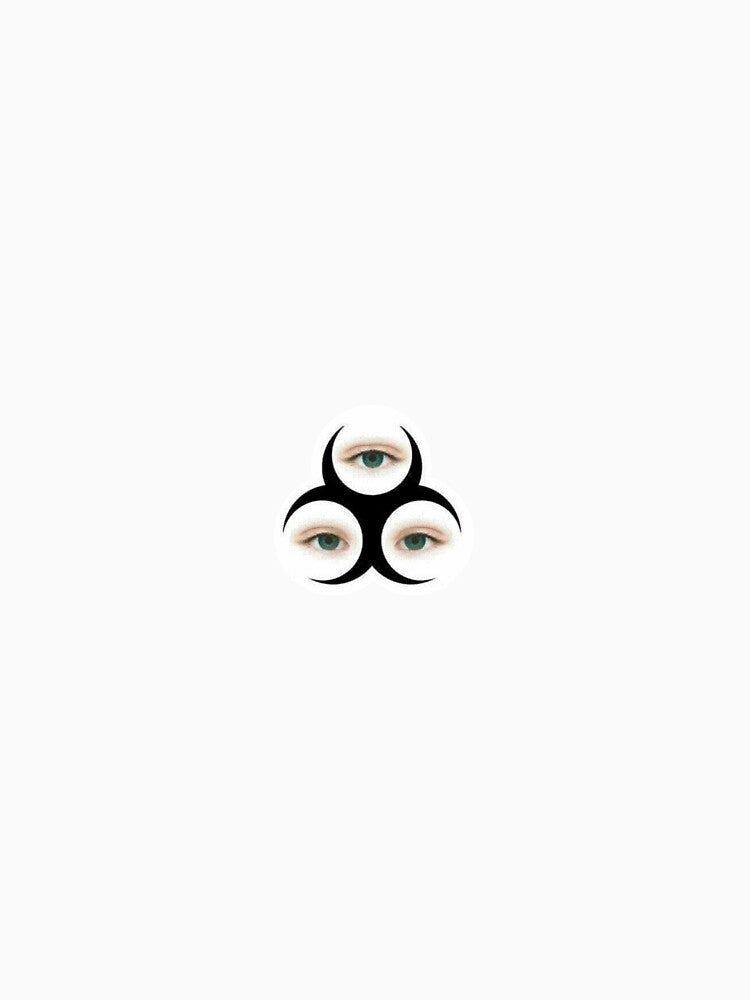 radioactive biohazard eye symbol by jinxproof