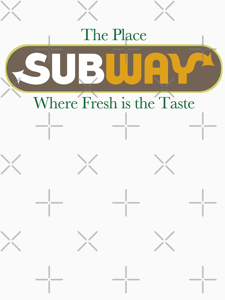 Subway - "The Place Where Fresh is the Taste" Retro/Vintage Design | Happy Gilmore by GoldenYearsCo