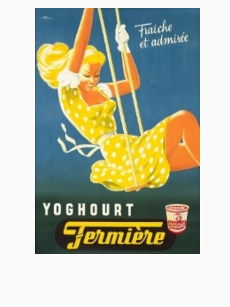 Retro Vintage Yoghurt Poster by RetroRabbitCo