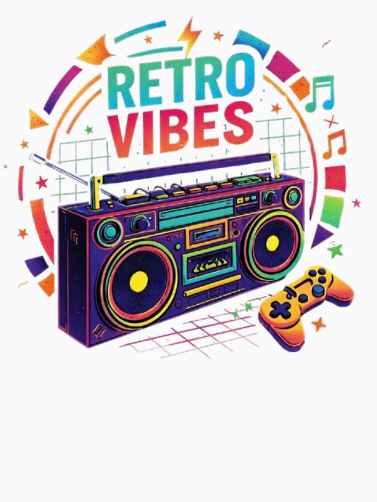Retro Vibes – Music & Gaming Neon Design by Dogandesighn