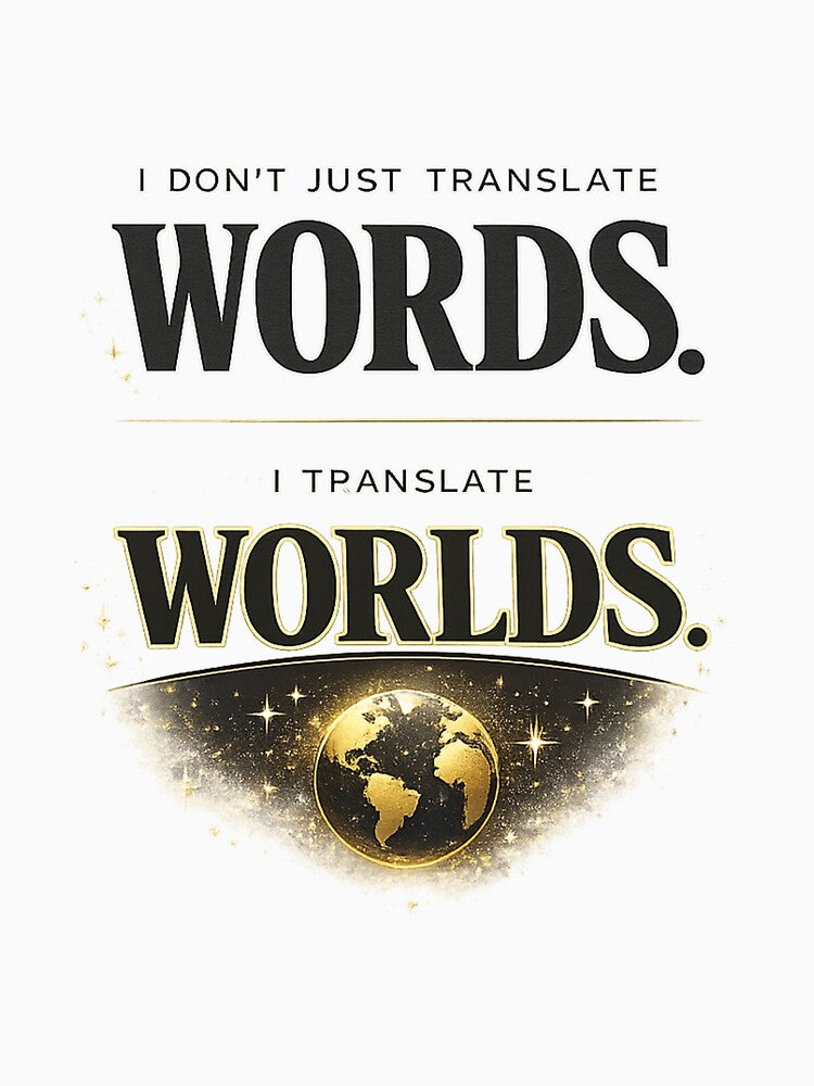 Translate Words Worlds Medical Interpreter Bilingual Gift by Voxly