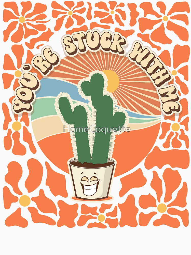 Mothers day plant  lover groovy gunny cactus joke by HomeCoquette