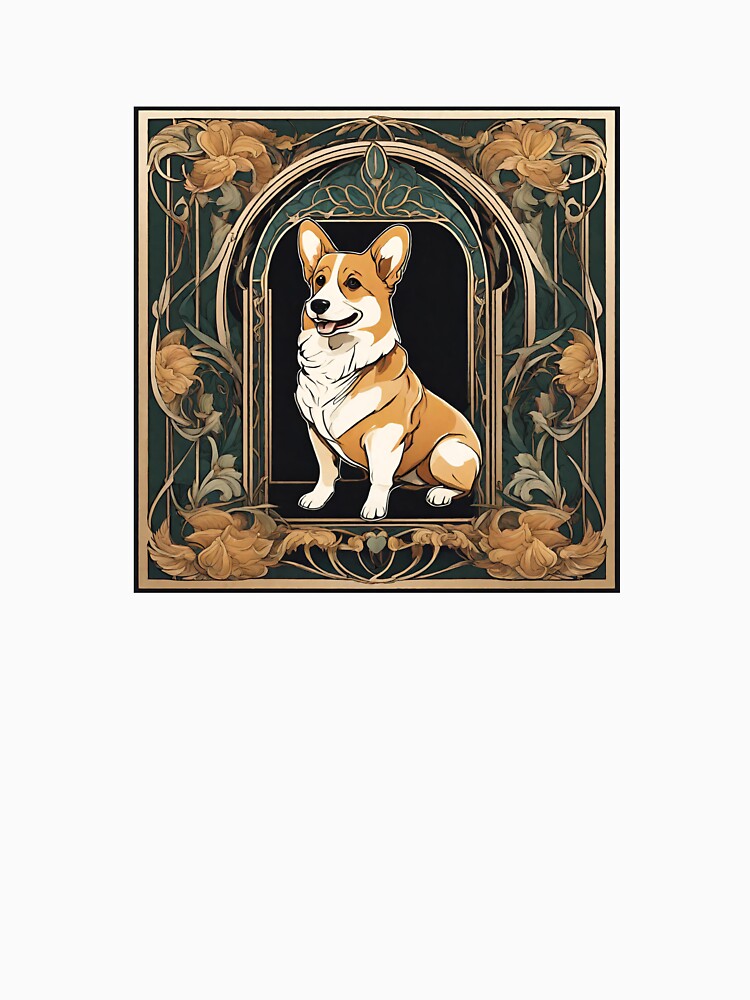 Art Nouveau Corgi by toadsforall