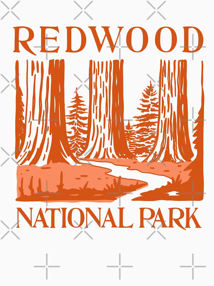 Redwood National Park Minimalist by ethnicdrawing