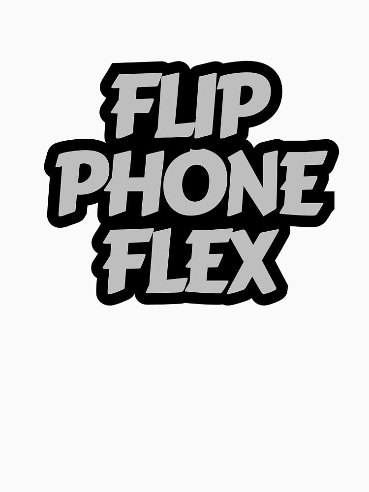Flip Phone Flex Early 2000s Nostalgia Bubble Letter Typography by HYPNK