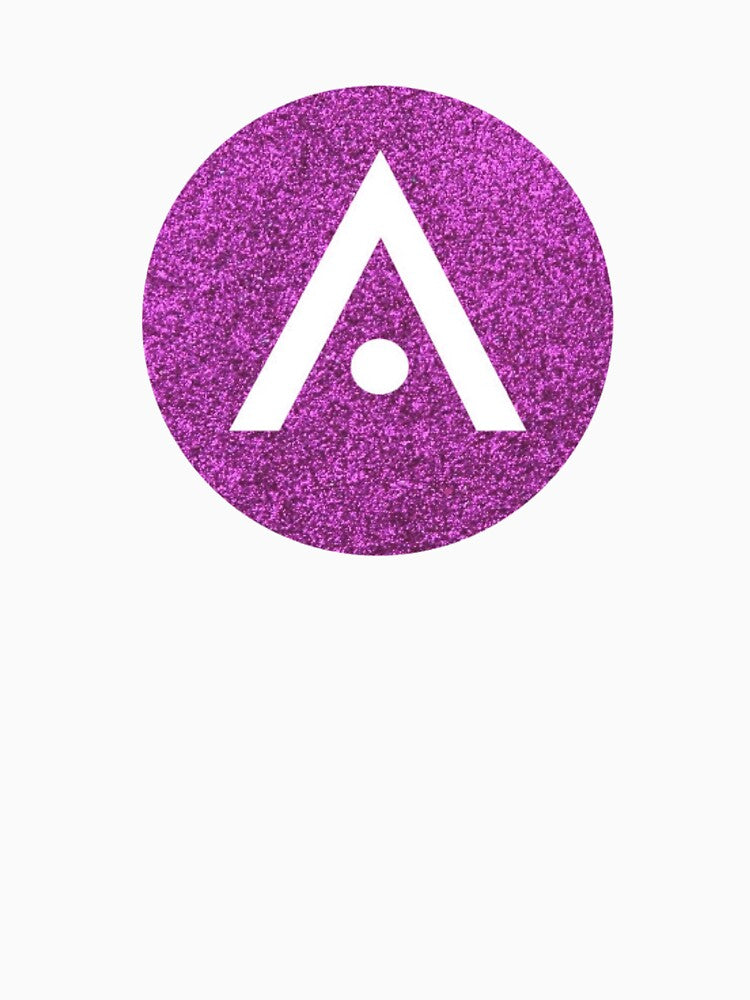 Dark Pink Glitter Aveda Logo by Dalaura