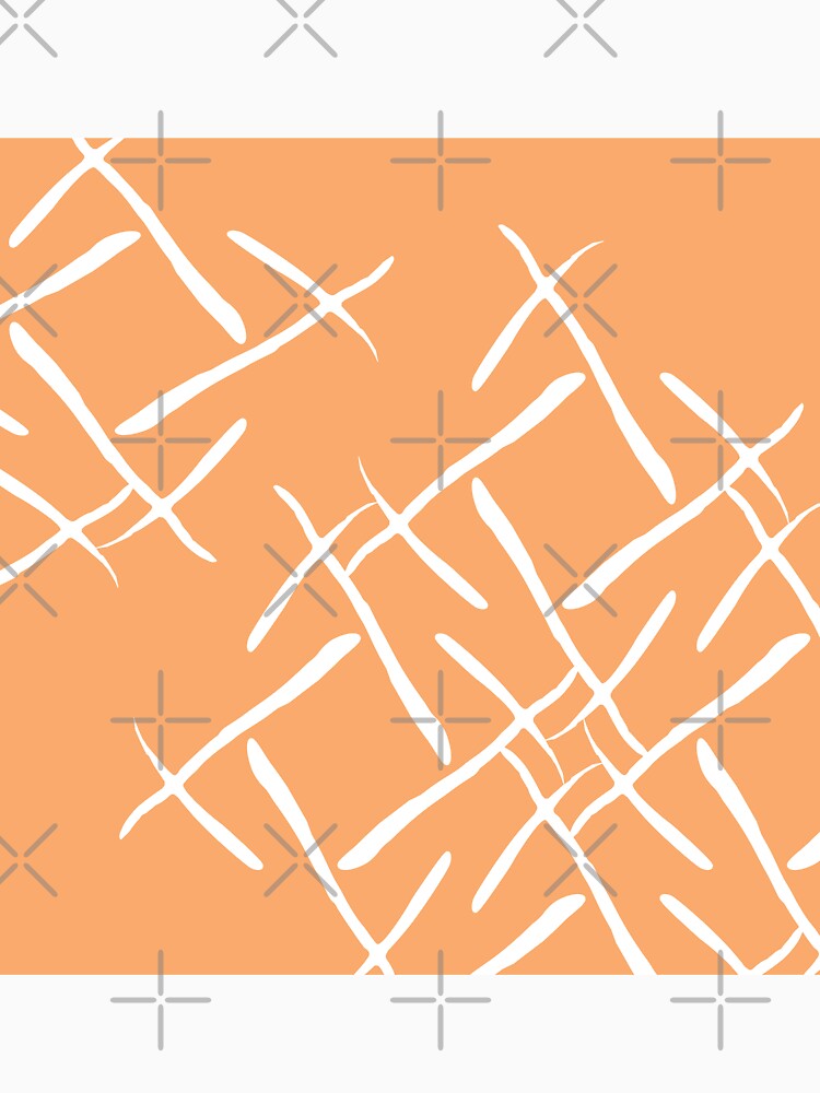 White cross marks on salmon background by flamendes