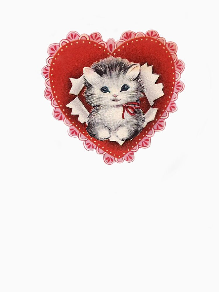 Vintage cat with heart by Pixiedrop