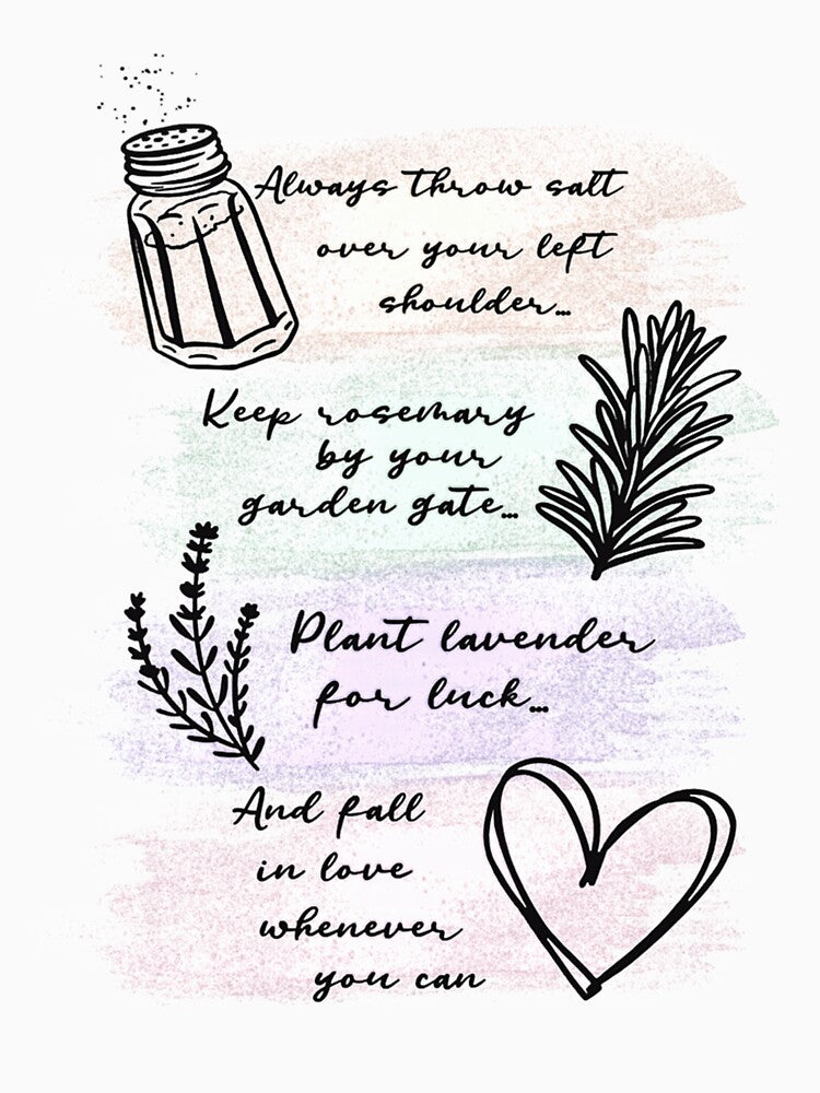 Always Throw Spilled Salt Practical Magic Inspirit Quote by SourPeaDesign