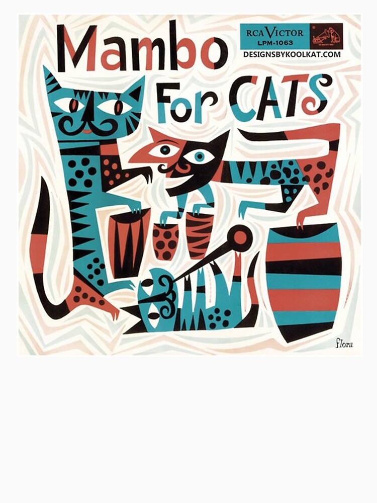 Mambo for Cats Mid Century Record Sleeve by Jeanne-clarry