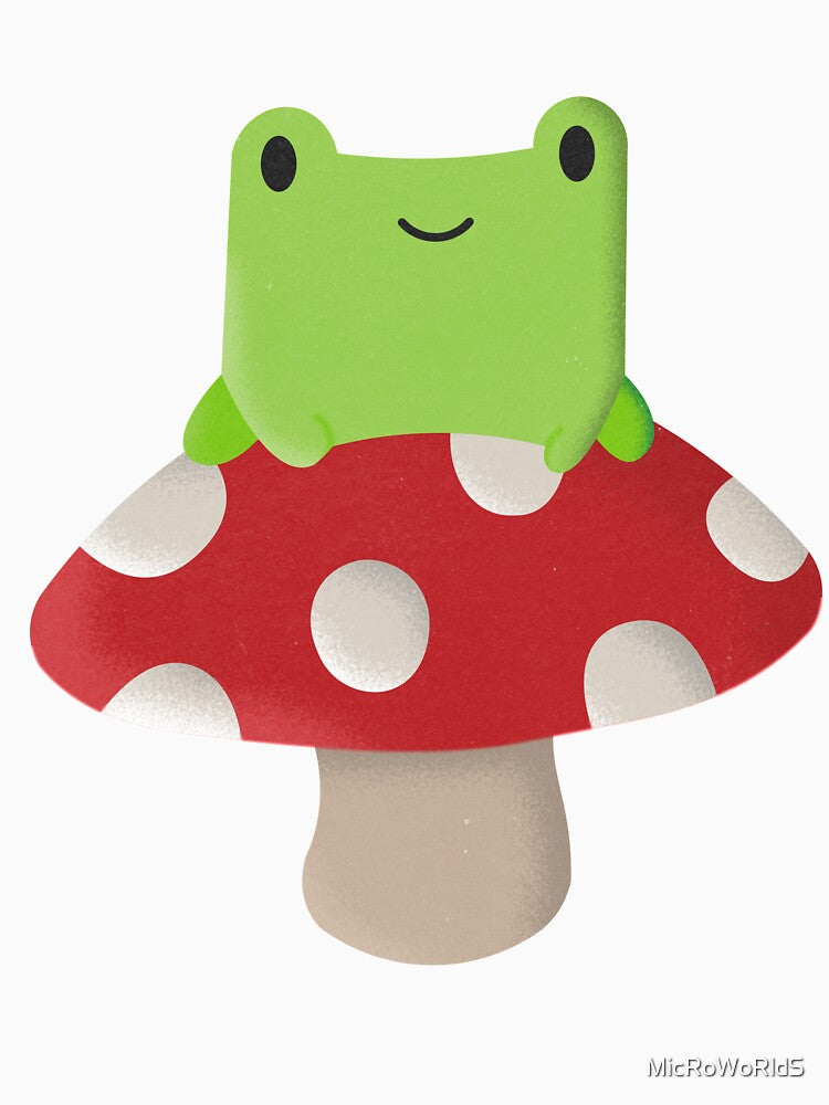 Frog on a Mushroom by MicRoWoRldS