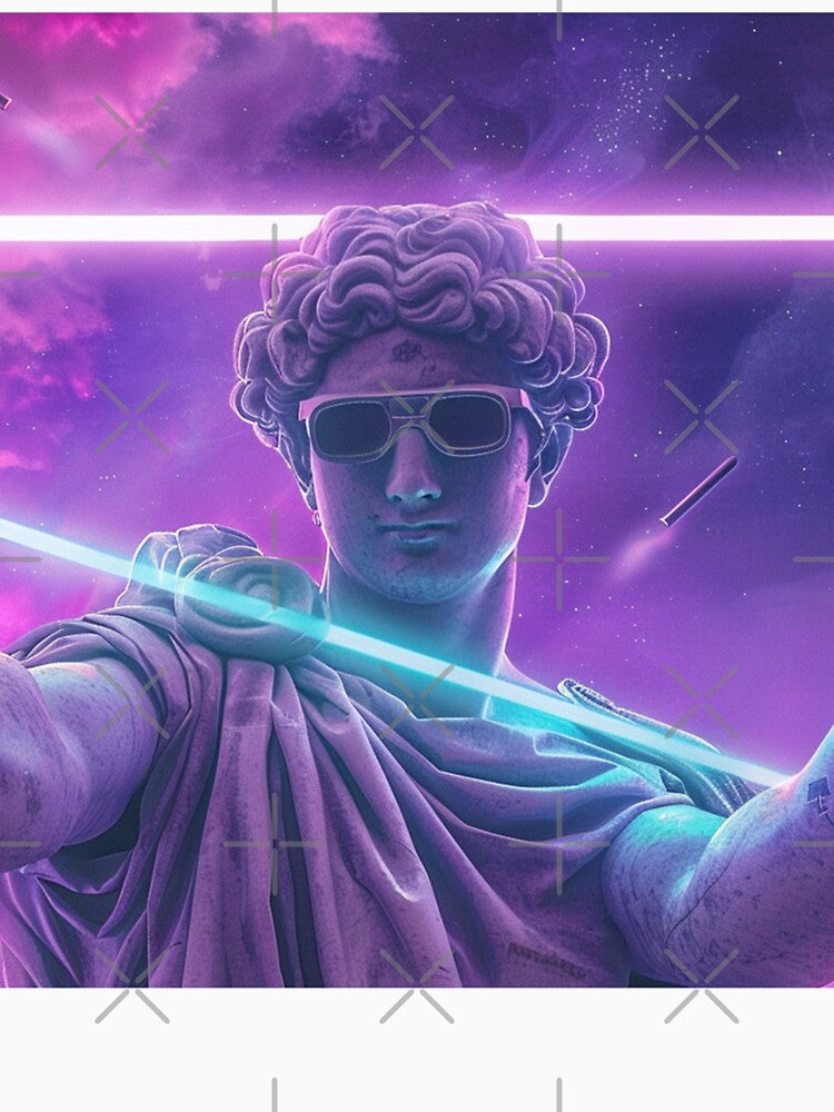 Vaporwave Greek God by Nightarcade