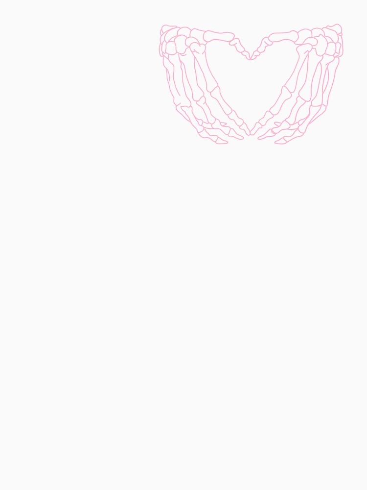 skeleton heart (pastel pink outline) by y2kdiariesbyliz