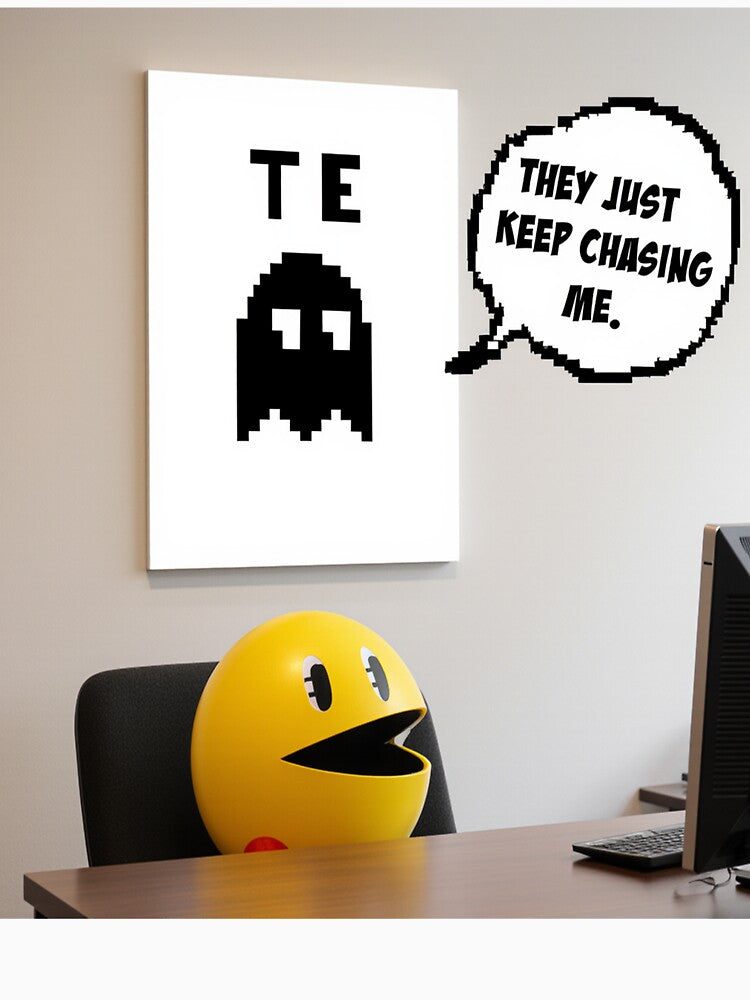 Pac Man Therapy They Keep Chasing Me Gamer Meme by OwlStudioshop