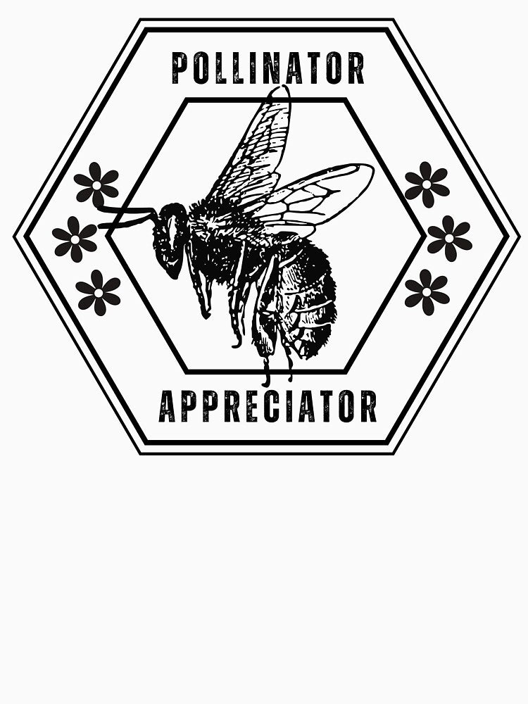 Lispe Vintage Pollinator Appreciator Bee Badge by Lispe-Designs