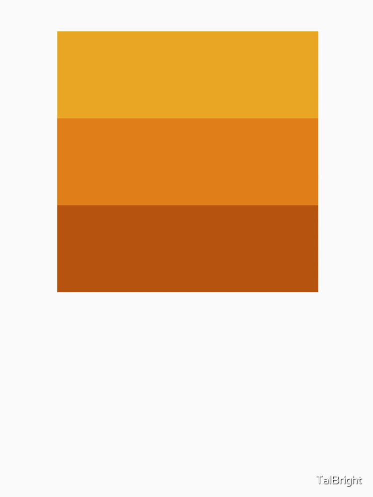 70s Color Palette - orange brown retro 3 color scheme by TalBright