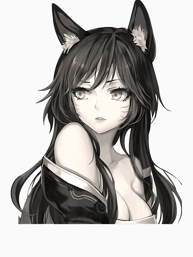 Anime Aesthetic Girl Japanese Foxy Sexy Eyes Cat Ears Lewd by Jorisdebeys