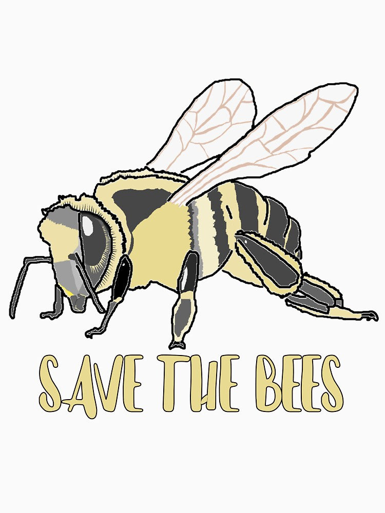 Save The Bees Drawing by RevolutionInPaint