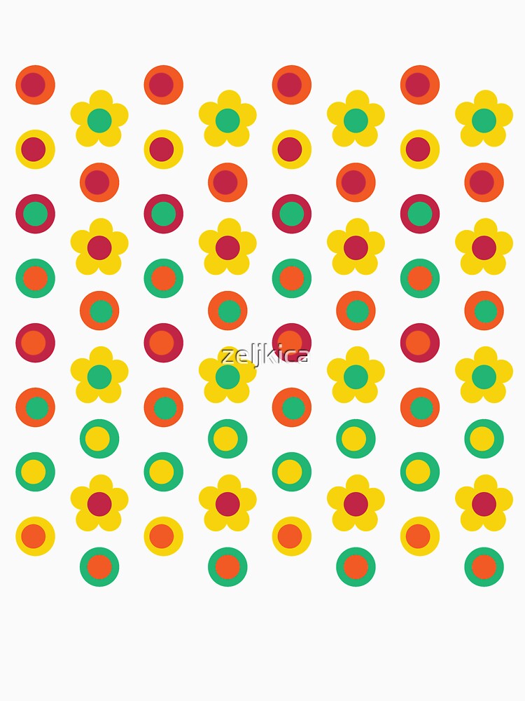 Retro Dots & Flowers by zeljkica