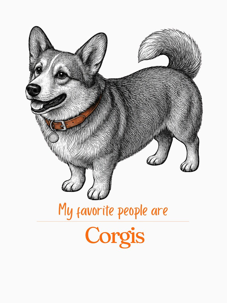 My Favorite People Are Corgis | Corgi Mom Dad Gift | Corgi Christmas Gift | Corgi Birthday Gift | Welsh Corgi Shirt Mug Sticker by The Frog