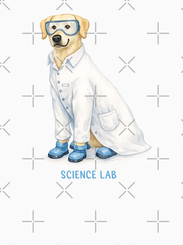 Science lab, lab dog, science dog by labstud