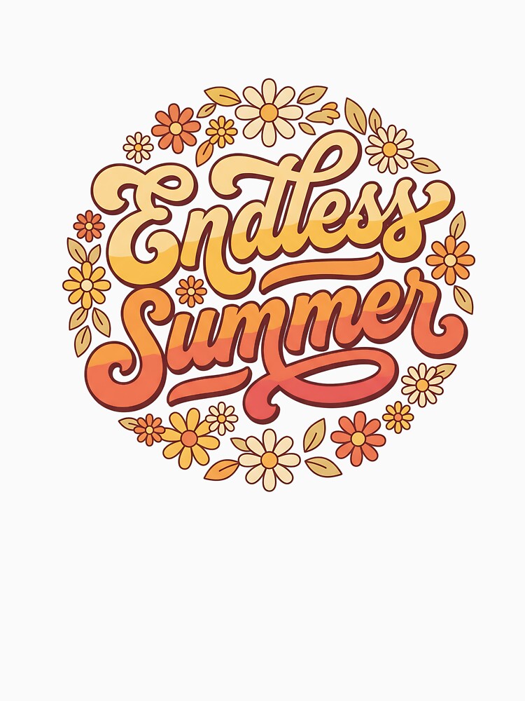 Retro Endless Summer Floral by LyoniHERA