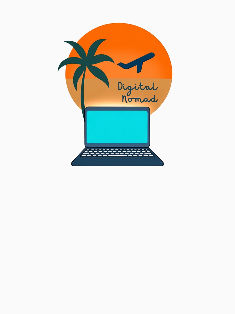 Digital Nomad Sunset Travel Design by Yogabyadeola
