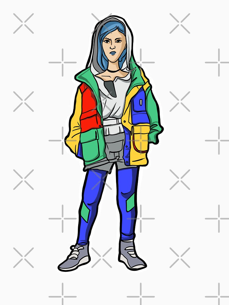 streetwear teen girl Illustration clip art collection by StairheadStore