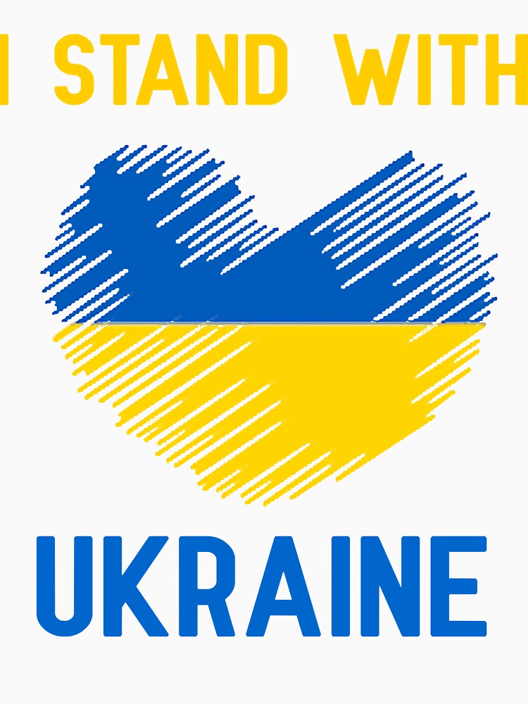 I Stand With Ukraine Long Sleeve T-Shirt by gilbarcost