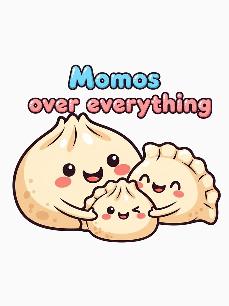 Cute Momos Food Art by NiluDigiStudio