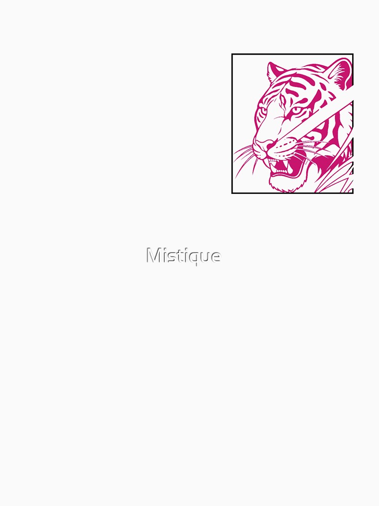 Minimalist Hot Pink Tiger Stencil Design by Mistique ✨