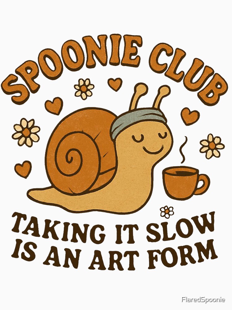 Spoonie Club: Taking It Slow Retro Snail Design by FlaredSpoonie