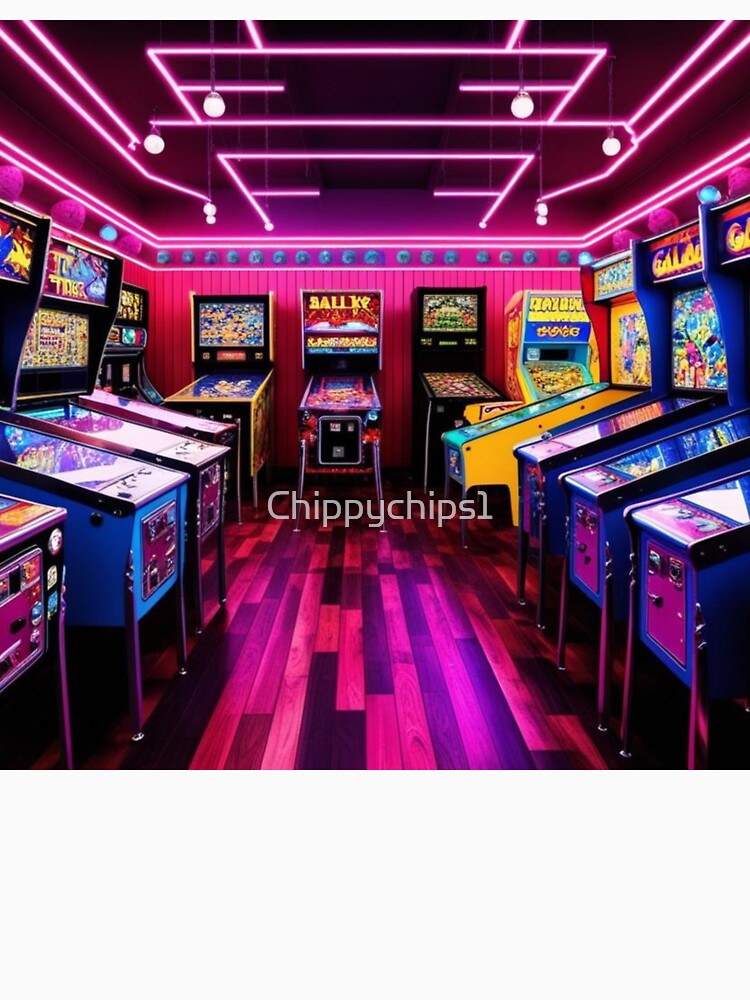 Neon Nostalgia: Retro Arcade Pinball Adventure by Chippychips1