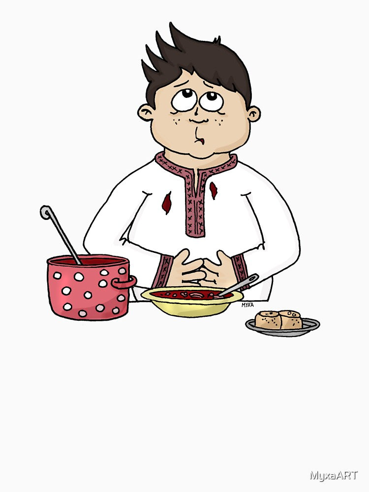 The Borscht Spirit - Authentic Ukrainian Character Art by MyxaART