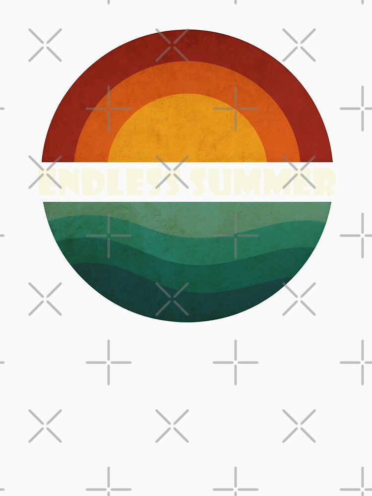 Endless Summer – Retro Sunset Waves by Imaginationbeyond