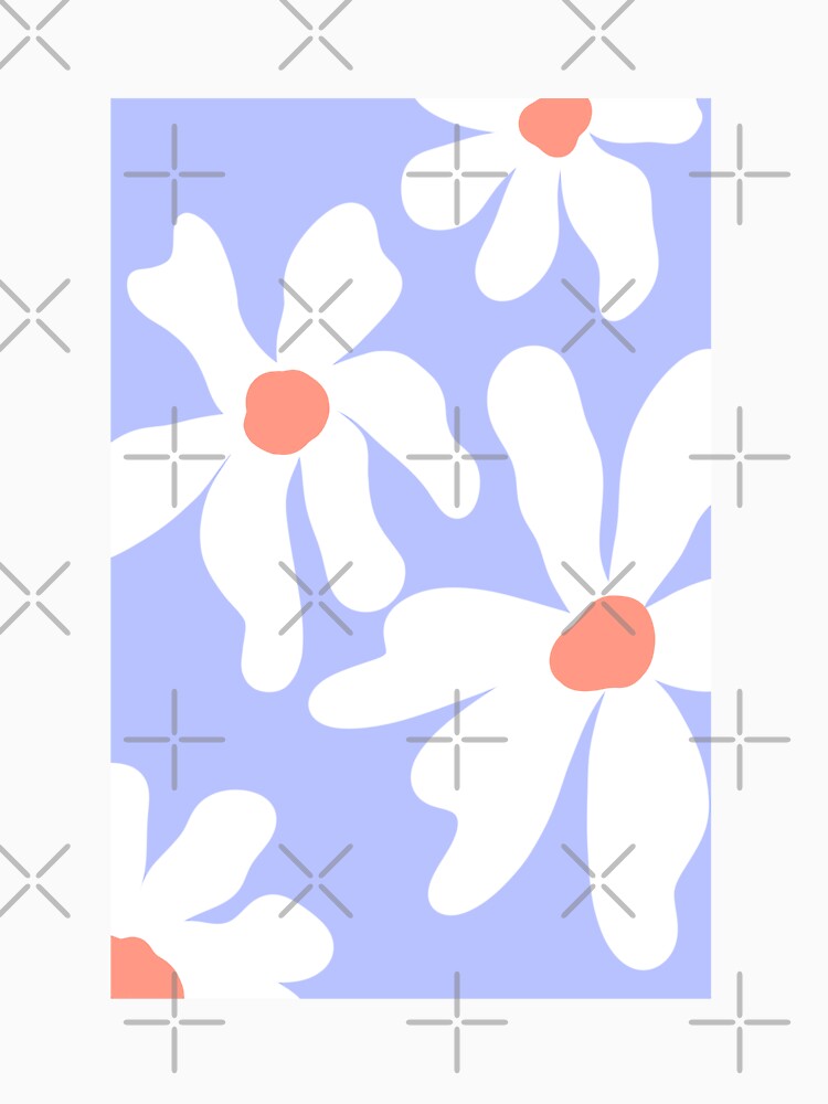 periwinkle groovy trendy flowers by Innovativa