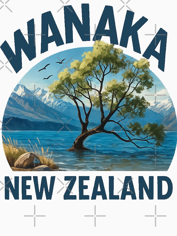 Wanaka New Zealand Travel Art by ryanapples2