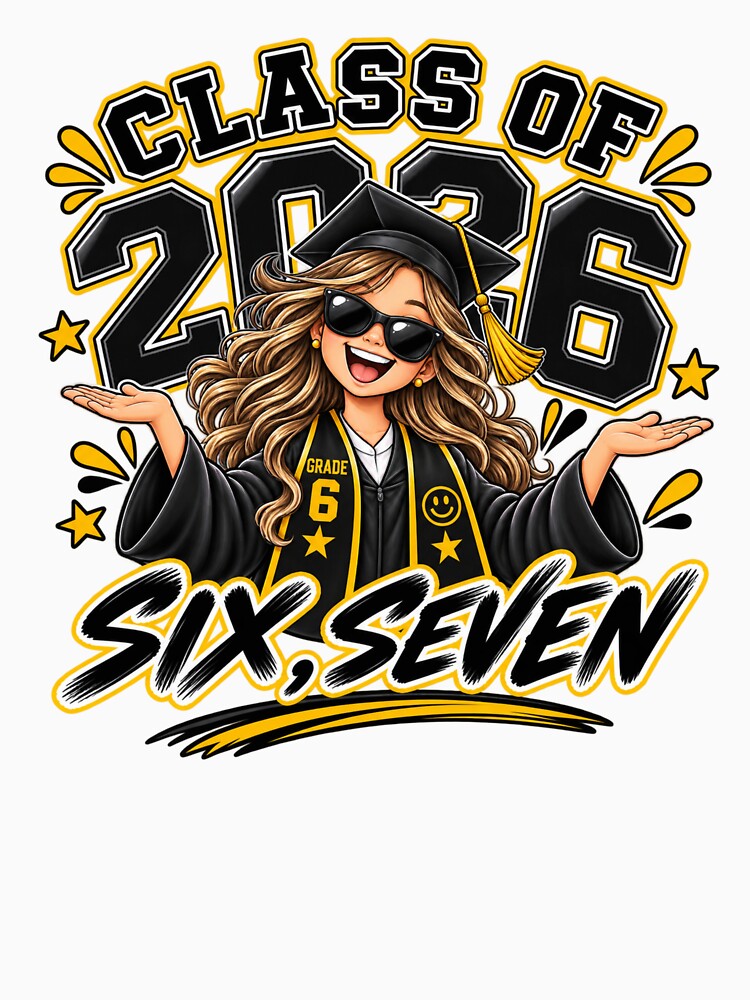 Class of 2026 Funny Graduation Shirt | Grade 6 Girl 2026 T-Shirt | Graduate Gift by MotivatEd Learners