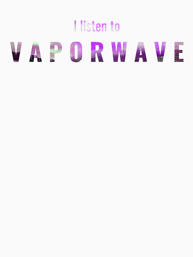 I Listen To Vaporwave, 80s Neon Aesthetic by MusicArtAndGrind
